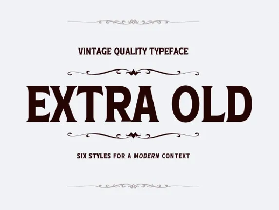 Extra Old font