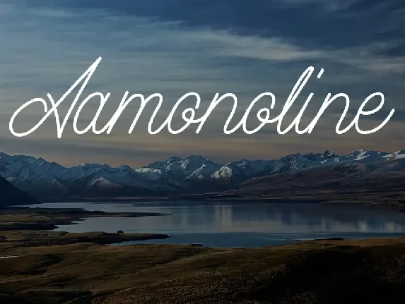 Aamonoline Script font