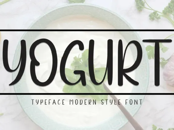 Yogurt Display font