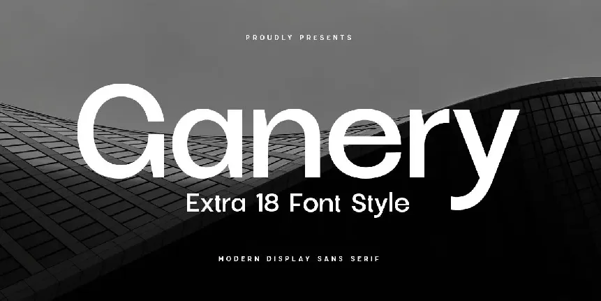 Ganery font