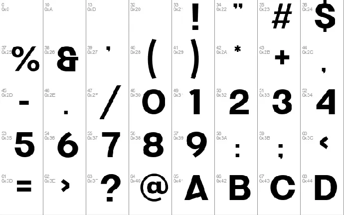 Ganery font