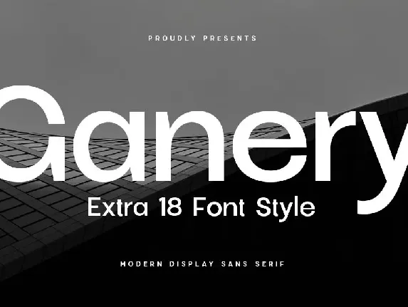 Ganery font