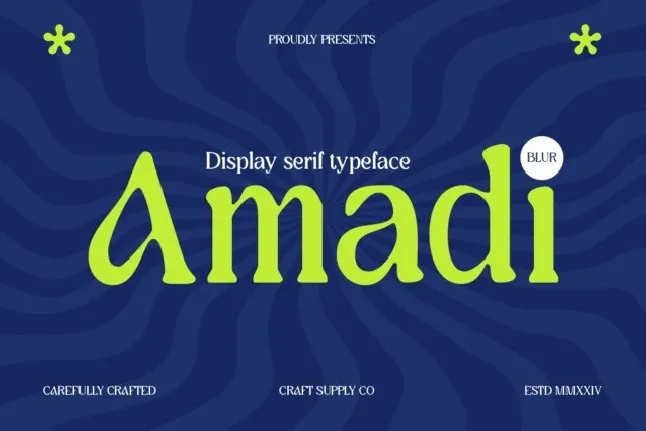 Amadi Blur font