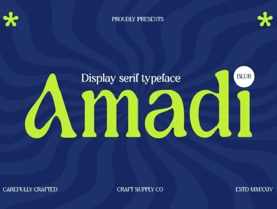 Amadi Blur font