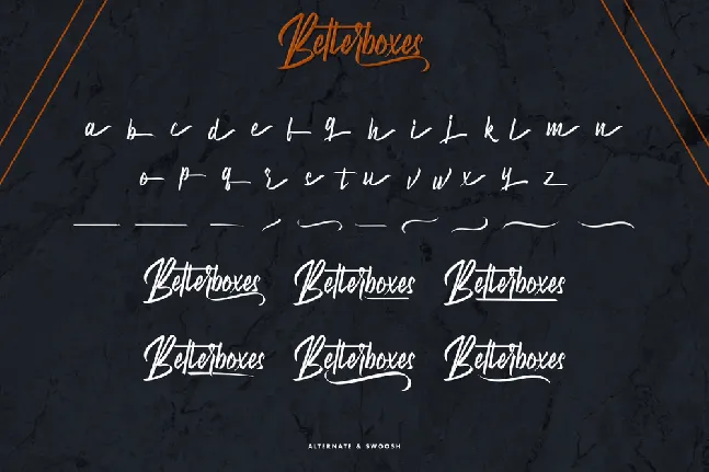 Betterboxes Demo font