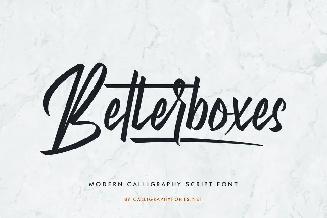 Betterboxes Demo font