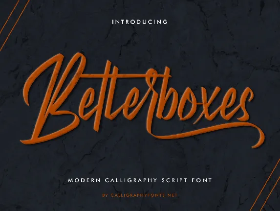 Betterboxes Demo font