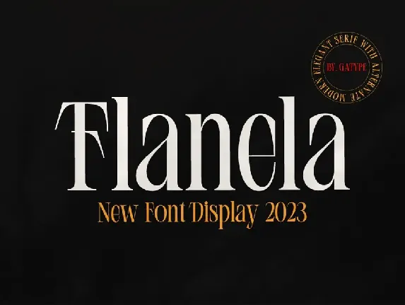 Flanela font