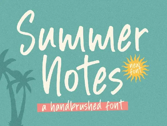 Summer Notes font