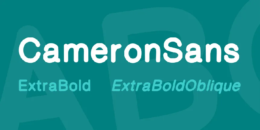 CameronSans font