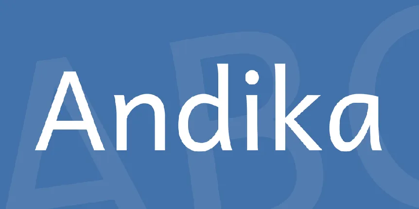 Andika font