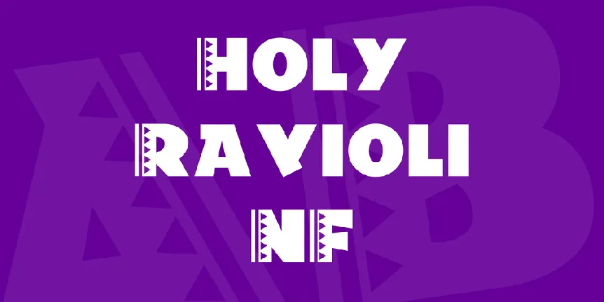 Holy Ravioli NF font