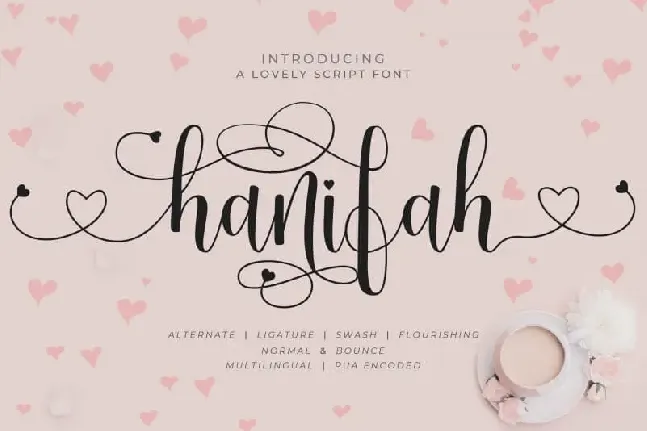 Hanifah Calligraphy font