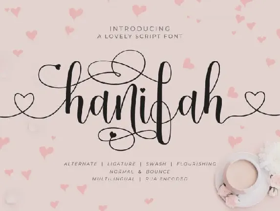 Hanifah Calligraphy font