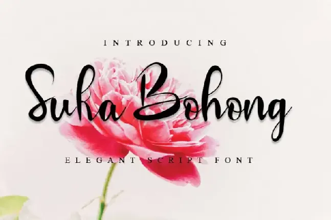 Suka Bohong Calligraphy font