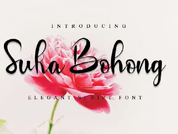 Suka Bohong Calligraphy font