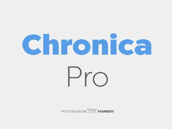 Chronica Pro font