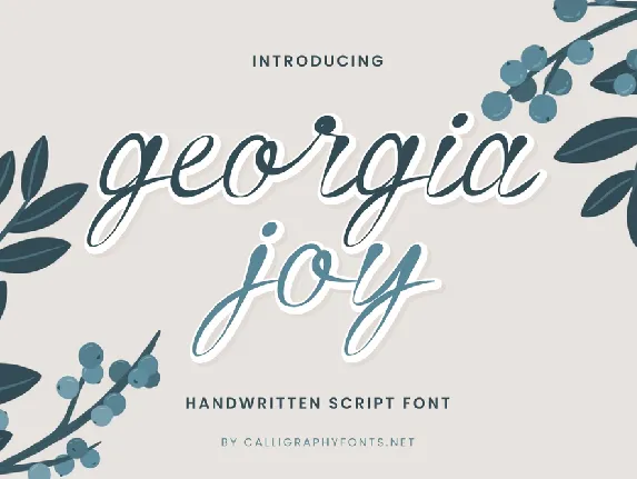 Georgia Joy Demo font