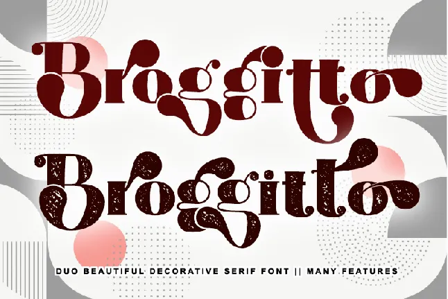 Broggitto Personal use font