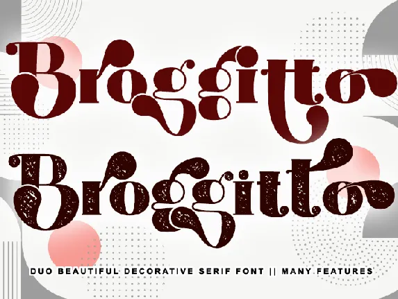 Broggitto Personal use font