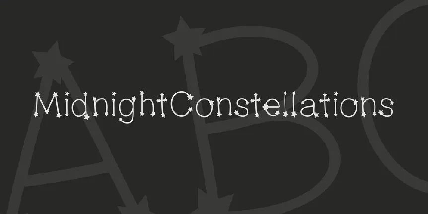 MidnightConstellations font