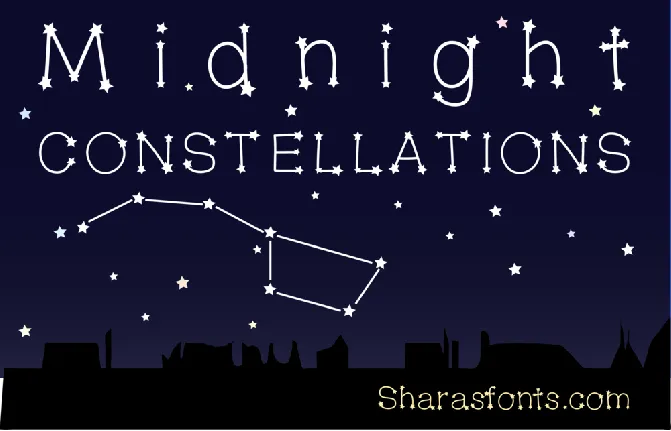 MidnightConstellations font