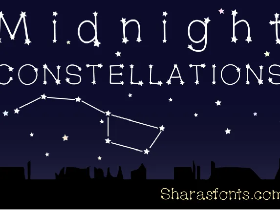 MidnightConstellations font