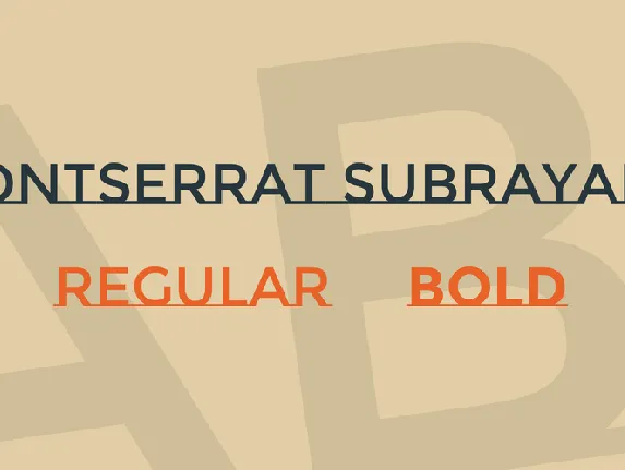 Montserrat Subrayada font