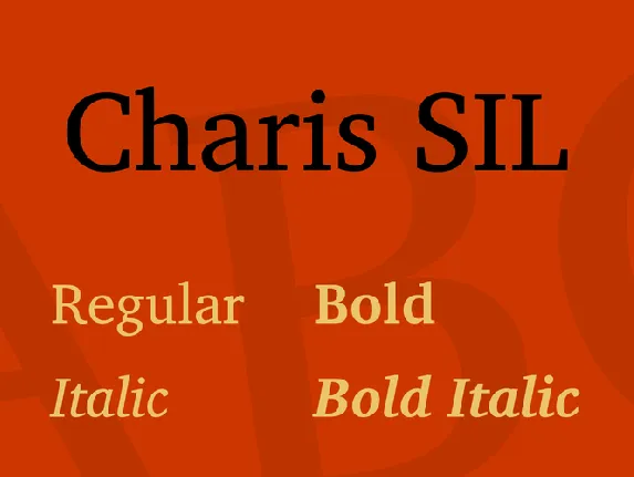 Charis SIL font