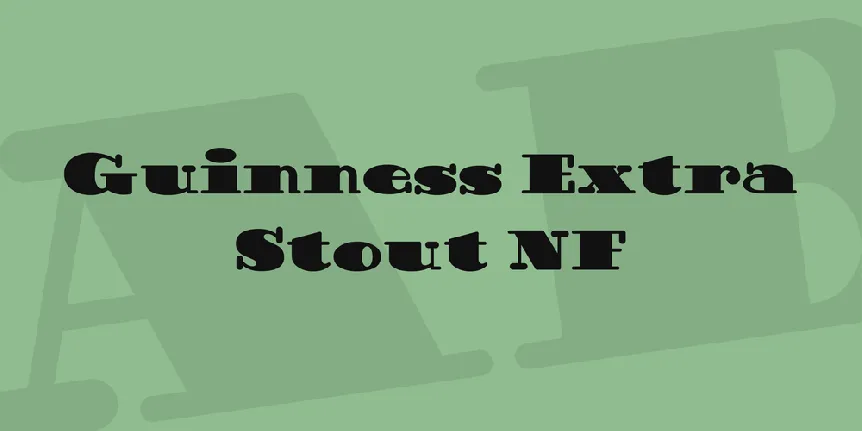 Guinness Extra Stout NF font