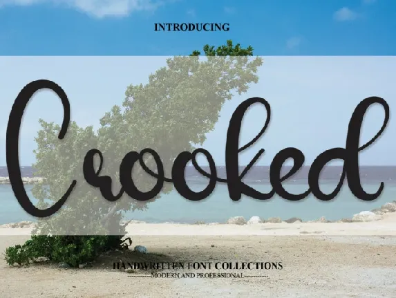 Crooked Script font