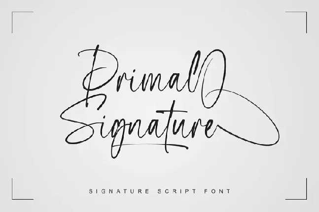 Primal Signature font