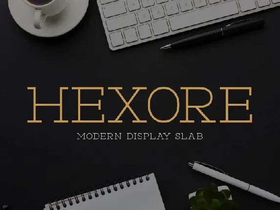 Hexore font