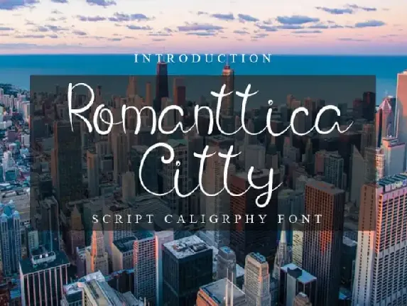 Romanttica Citty Script font