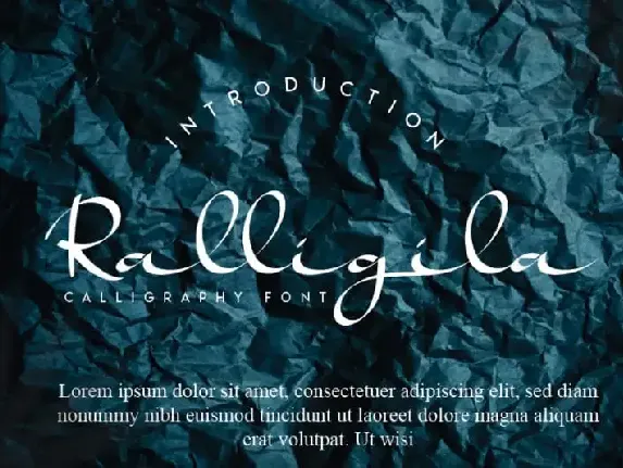 Ralligila Handwritten font