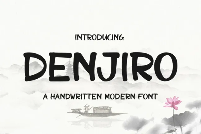 Denjiro Display font