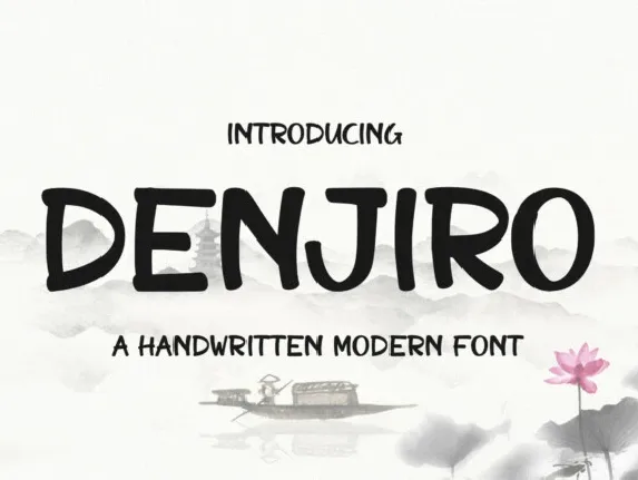 Denjiro Display font