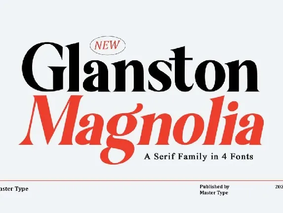 Glanston Magnolia font