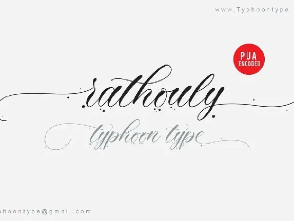 Rathouly font