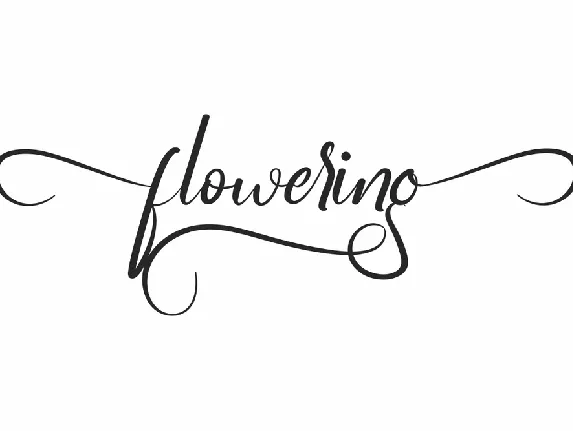 Flowering Demo font