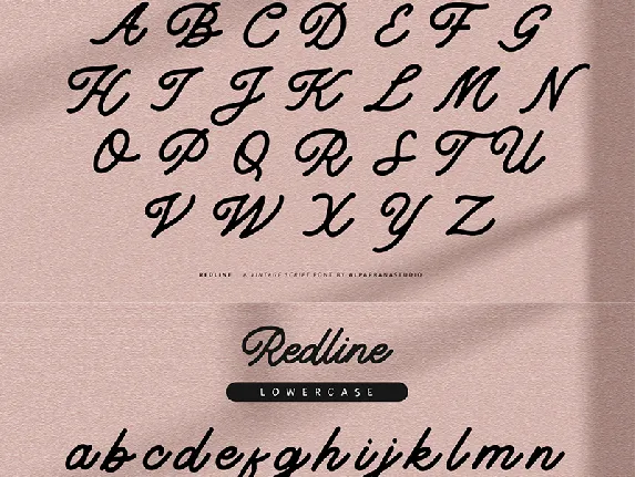 Redline font