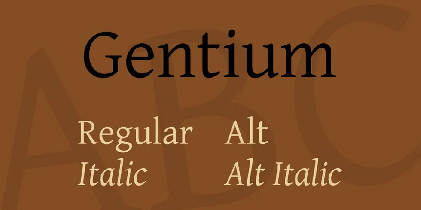 Gentium font