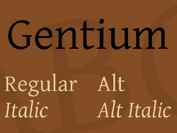 Gentium font