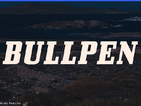 Bullpen font