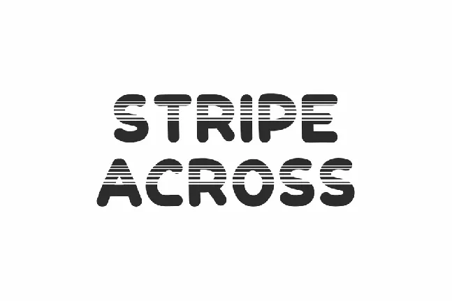 Stripe Across font