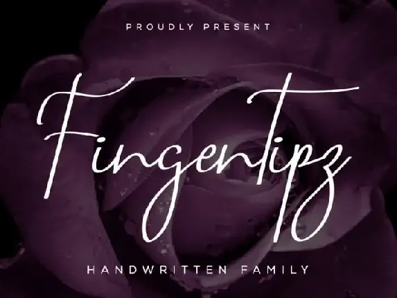 Fingertipz Handwriting font