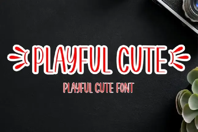 Playful Cute Display font