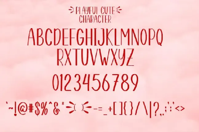 Playful Cute Display font