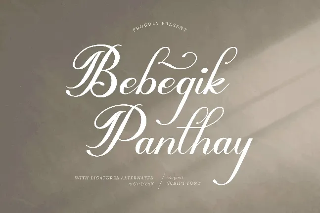 Bebegik Panthay font