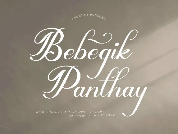 Bebegik Panthay font